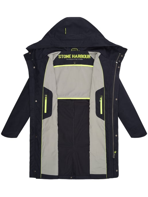 Chaqueta ligera para hombre Stone Harbour Yaroon de algodón y corte largo - Image 5