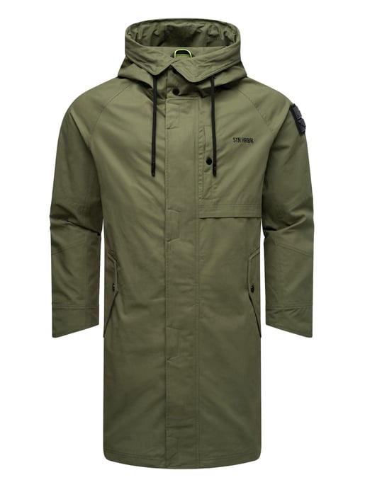 Chaqueta ligera para hombre Stone Harbour Yaroon de algodón y corte largo - Image 2