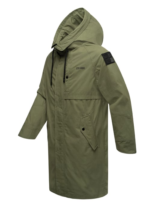 Chaqueta ligera para hombre Stone Harbour Yaroon de algodón y corte largo - Image 3