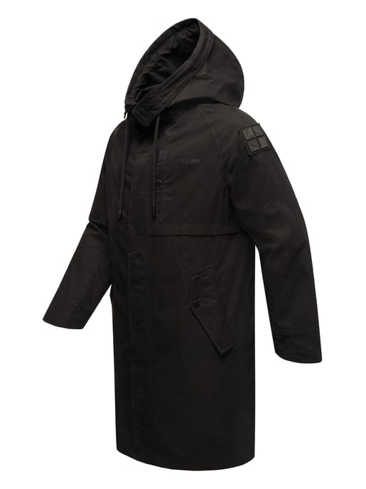 Chaqueta ligera para hombre Stone Harbour Yaroon de algodón y corte largo - Image 3