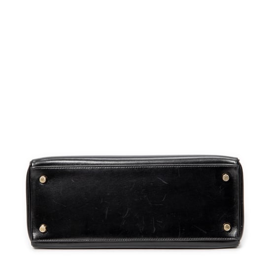 Hermès Kelly Retourne 28 en Negro Piel de becerro - Image 6