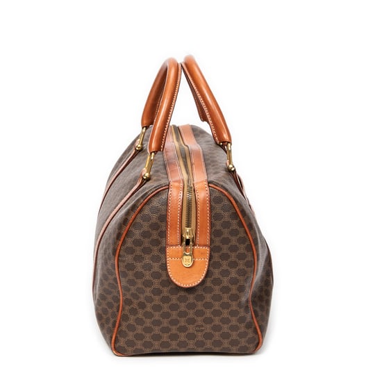 Celine Vintage Medium Boston en Marrón Lona recubierta - Image 4