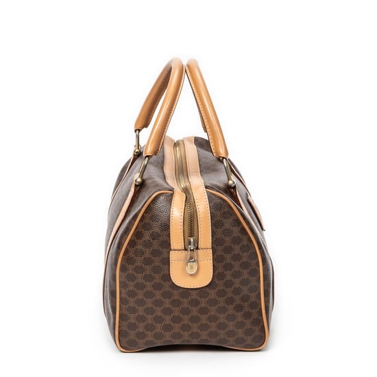 Celine Vintage Small Boston en Marrón/Beige Lona recubierta - Image 4