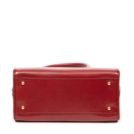 Celine Vintage Boston  en Rojo Piel de becerro - Image 6
