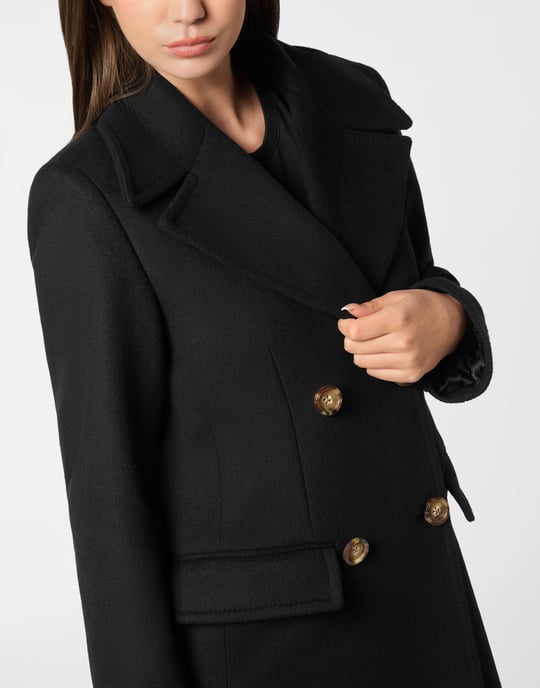 Double-Breasted Embroidered Long Coat Fairy - Image 2