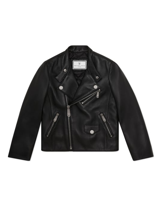 Nappa Leather Biker Jacket - Image 1