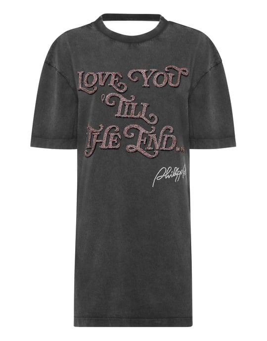 Open Back T-Shirt Dress Love Plein - Image 1