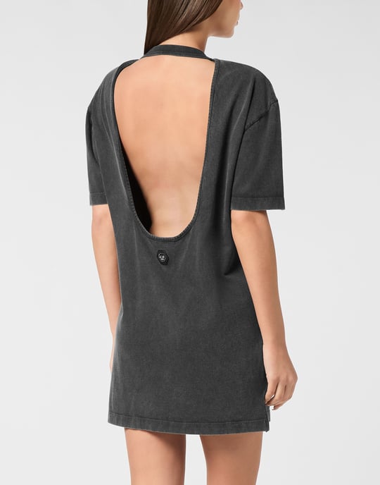 Open Back T-Shirt Dress Love Plein - Image 2