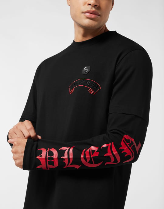 Double Sleeve T-Shirt Banner Embroidery - Image 2