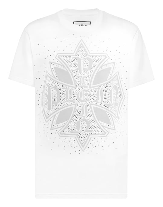 Round Neck T-Shirt Plein Cross Stones - Image 1