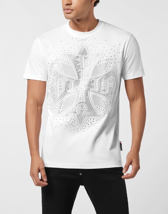 Round Neck T-Shirt Plein Cross Stones - Image 4