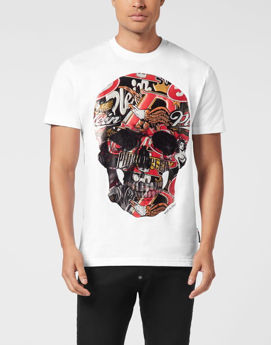 Round Neck T-Shirt Beer Skull - Image 2