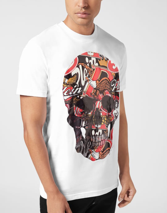 Round Neck T-Shirt Beer Skull - Image 3