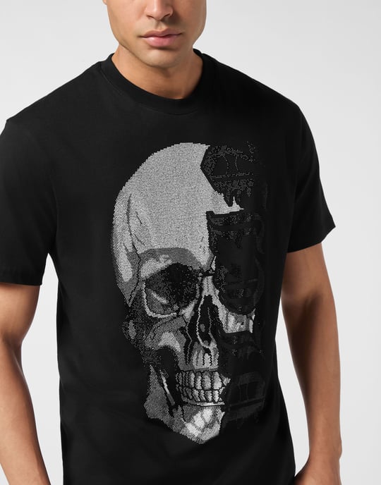 Round Neck T-Shirt Gothic Plein Stones - Image 2
