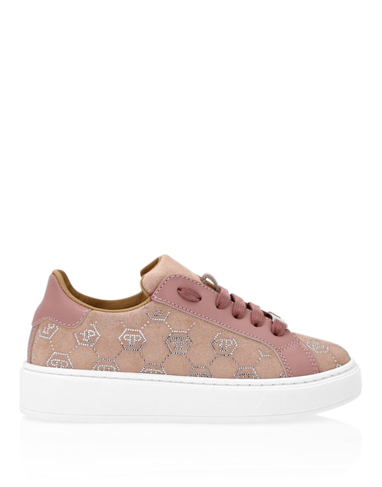 Suede Lo-Top Sneakers Monogram Strass - Image 4
