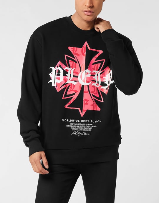 Round Neck Sweatshirt Worldwide Crest - Image 2