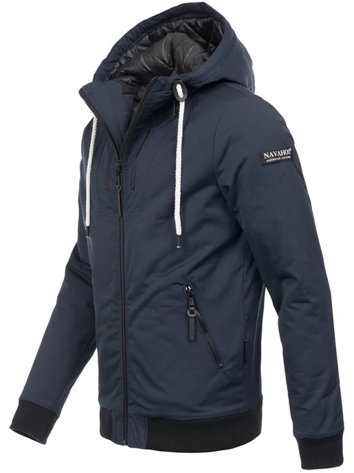 Navahoo Chaqueta Hombre B623 – Cazadora Estilo Casual con Bolsillos Forrados y Tejido Repelente al Agua - Image 3