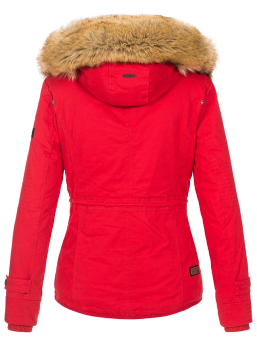 Navahoo Abrigo de Invierno Mujer Pearl – Parka Corta con Forro de Borreguillo y Cuello Desmontable - Image 3