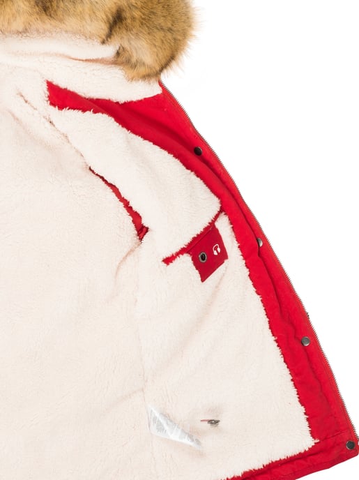 Navahoo Abrigo de Invierno Mujer Pearl – Parka Corta con Forro de Borreguillo y Cuello Desmontable - Image 4