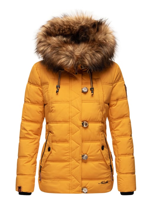Navahoo Chaqueta de invierno Zoja para mujer – Cálida, Moderna & Con Cuello de Pelo Sintético Desmontable - Image 2
