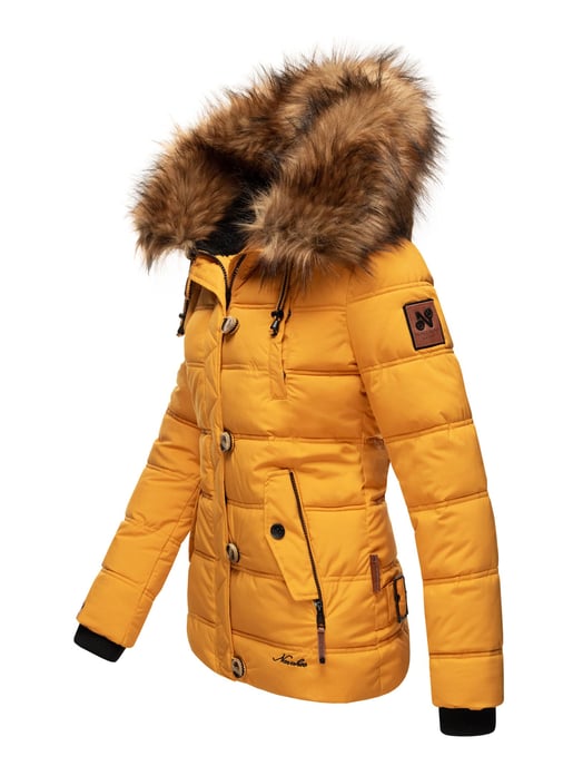 Navahoo Chaqueta de invierno Zoja para mujer – Cálida, Moderna & Con Cuello de Pelo Sintético Desmontable - Image 3