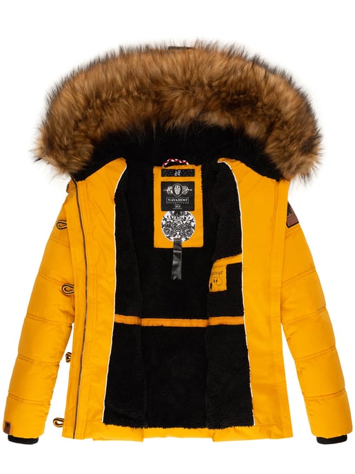 Navahoo Chaqueta de invierno Zoja para mujer – Cálida, Moderna & Con Cuello de Pelo Sintético Desmontable - Image 5