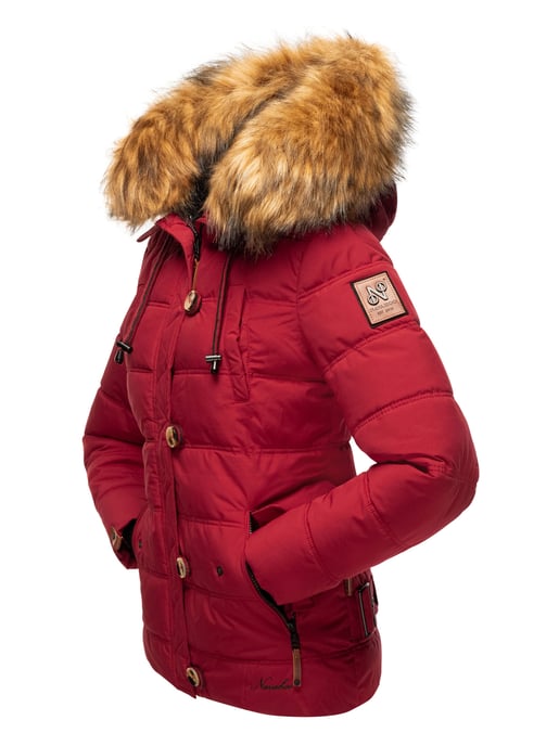 Navahoo Chaqueta de invierno Zoja para mujer – Cálida, Moderna & Con Cuello de Pelo Sintético Desmontable - Image 5