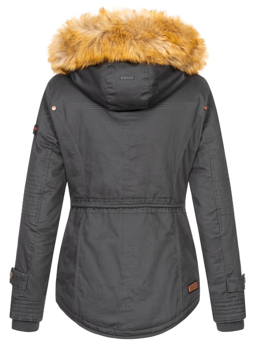 Navahoo Abrigo de Invierno Mujer Pearl – Parka Corta con Forro de Borreguillo y Cuello Desmontable - Image 4