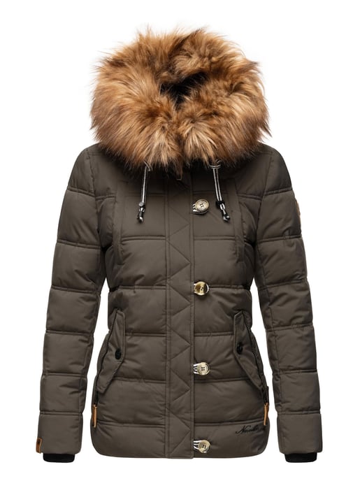 Navahoo Chaqueta de invierno Zoja para mujer – Cálida, Moderna & Con Cuello de Pelo Sintético Desmontable - Image 2