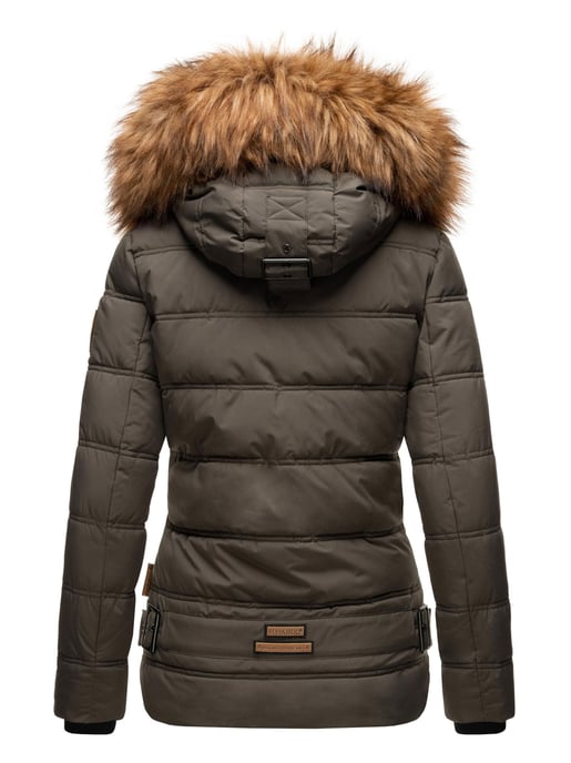 Navahoo Chaqueta de invierno Zoja para mujer – Cálida, Moderna & Con Cuello de Pelo Sintético Desmontable - Image 4