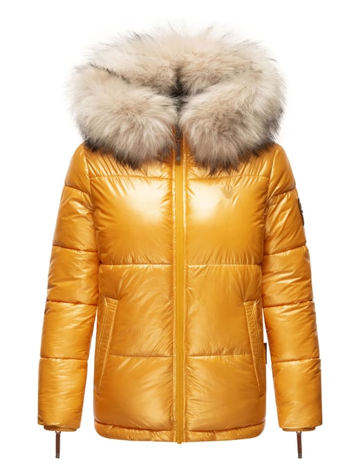 Navahoo Chaqueta de invierno Premium Tikunaa para mujer – Estilo Puffer, Cálida & Con Cuello de Pelo Sintético - Image 2