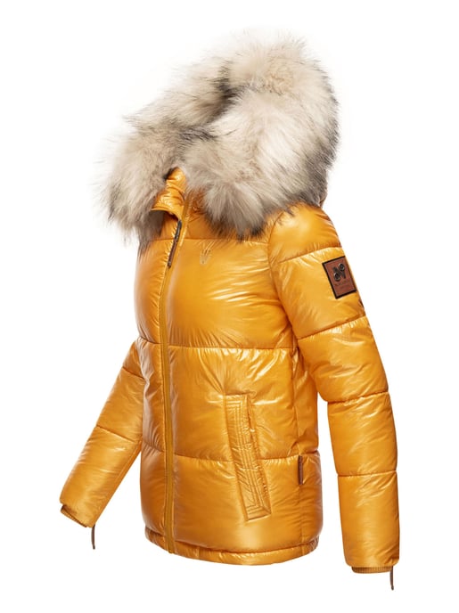 Navahoo Chaqueta de invierno Premium Tikunaa para mujer – Estilo Puffer, Cálida & Con Cuello de Pelo Sintético - Image 3