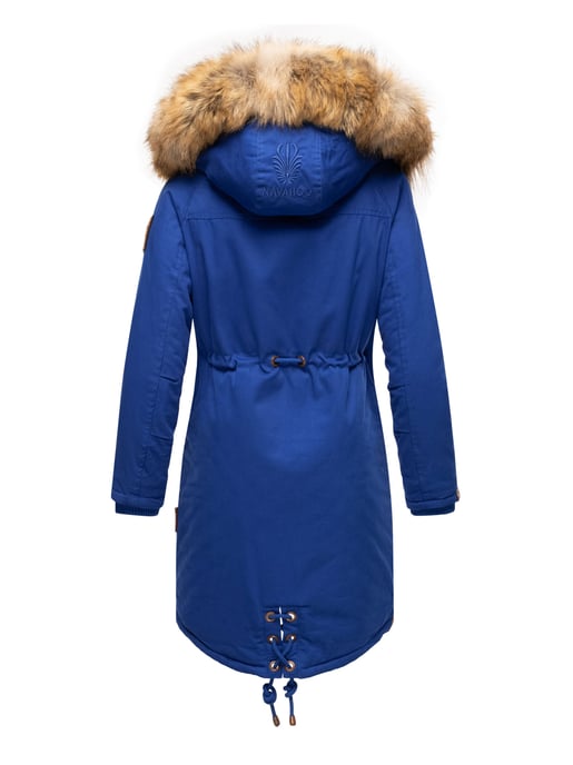 Navahoo Chaqueta de invierno Rosinchen para mujer – Parka Clásico con Cuello de Pelo Sintético Desmontable - Image 5