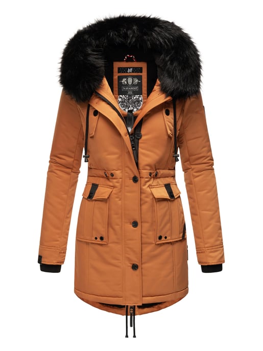 Navahoo Chaqueta de invierno Luluna-Princess para mujer – Cálida, Moderna & Con Forro de Borreguito y Cuello de Pelo Sintético - Image 1