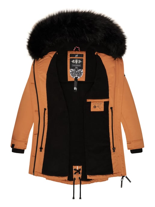 Navahoo Chaqueta de invierno Luluna-Princess para mujer – Cálida, Moderna & Con Forro de Borreguito y Cuello de Pelo Sintético - Image 5