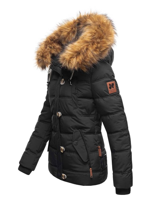Navahoo Chaqueta de invierno Zoja para mujer – Cálida, Moderna & Con Cuello de Pelo Sintético Desmontable - Image 2