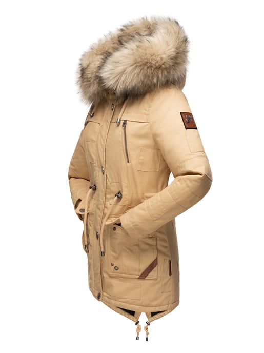 Navahoo Chaqueta de Invierno Premium Honigfee para Mujer – Parka Cálida con Cuello de Pelo Sintético Desmontable - Image 3