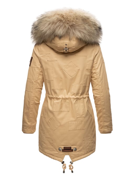 Navahoo Chaqueta de Invierno Premium Honigfee para Mujer – Parka Cálida con Cuello de Pelo Sintético Desmontable - Image 4