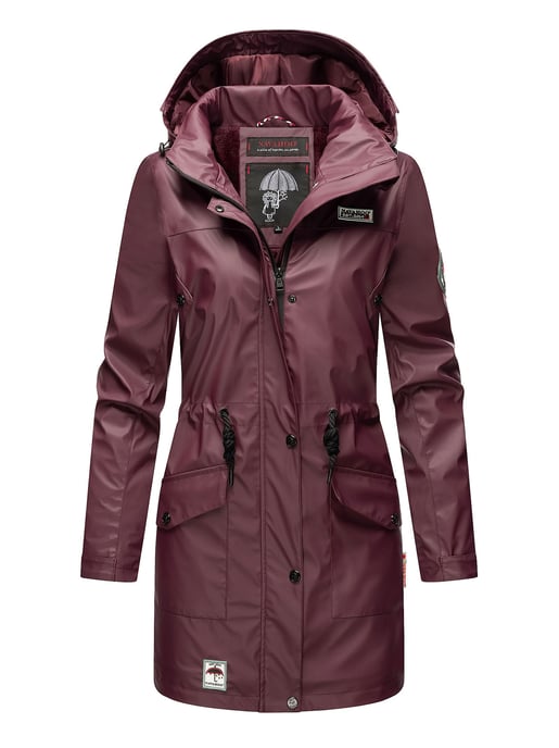 Navahoo Abrigo Impermeable para Mujer Deike – Repelente al Agua con Capucha Desmontable - Image 1