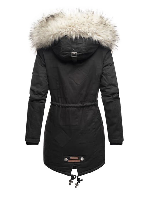 Navahoo Chaqueta de Invierno Premium Honigfee para Mujer – Parka Cálida con Cuello de Pelo Sintético Desmontable - Image 3