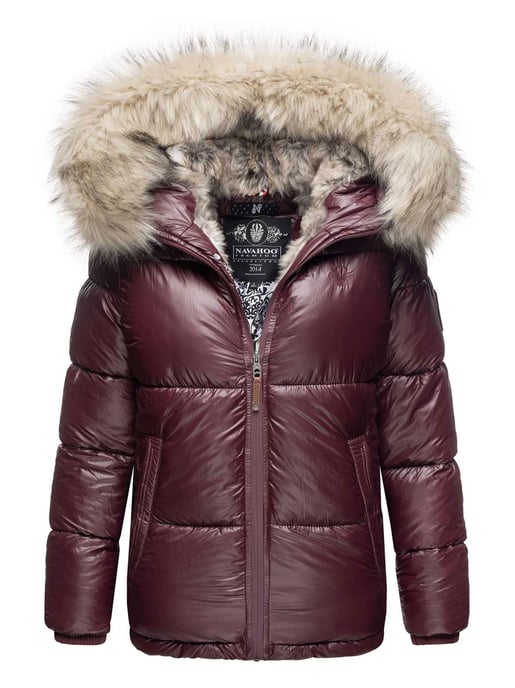 Navahoo Chaqueta de invierno Premium Tikunaa para mujer – Estilo Puffer, Cálida & Con Cuello de Pelo Sintético - Image 1