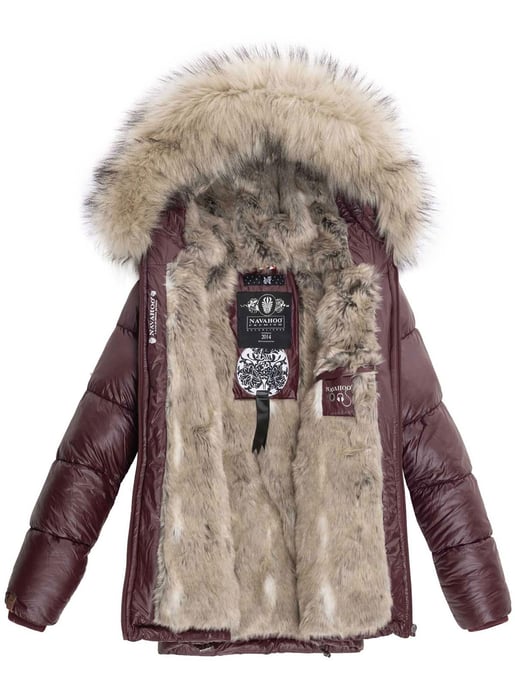 Navahoo Chaqueta de invierno Premium Tikunaa para mujer – Estilo Puffer, Cálida & Con Cuello de Pelo Sintético - Image 4