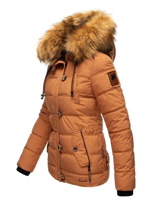 Navahoo Chaqueta de invierno Zoja para mujer – Cálida, Moderna & Con Cuello de Pelo Sintético Desmontable - Image 3