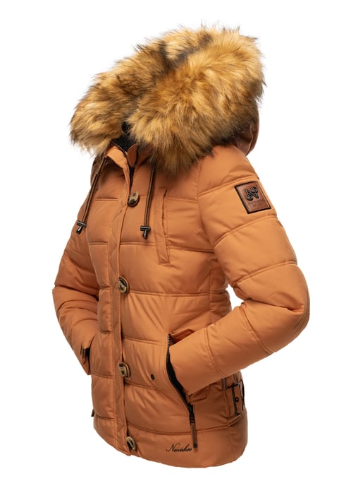 Navahoo Chaqueta de invierno Zoja para mujer – Cálida, Moderna & Con Cuello de Pelo Sintético Desmontable - Image 5