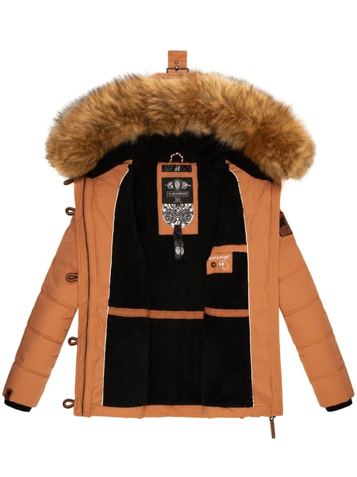 Navahoo Chaqueta de invierno Zoja para mujer – Cálida, Moderna & Con Cuello de Pelo Sintético Desmontable - Image 6
