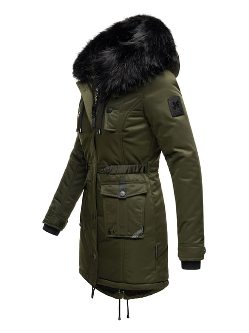 Navahoo Chaqueta de invierno Luluna-Princess para mujer – Cálida, Moderna & Con Forro de Borreguito y Cuello de Pelo Sintético - Image 3