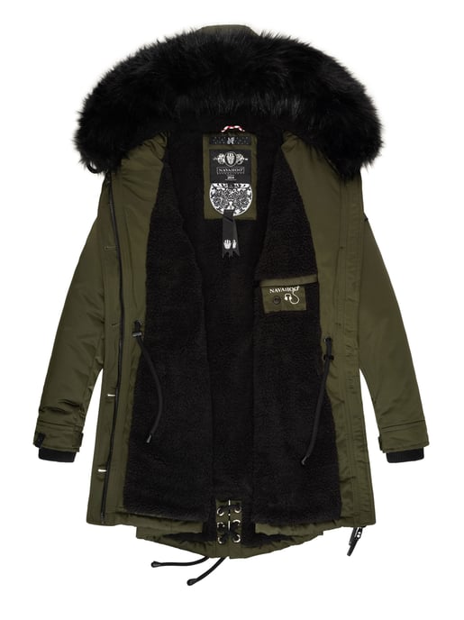 Navahoo Chaqueta de invierno Luluna-Princess para mujer – Cálida, Moderna & Con Forro de Borreguito y Cuello de Pelo Sintético - Image 6