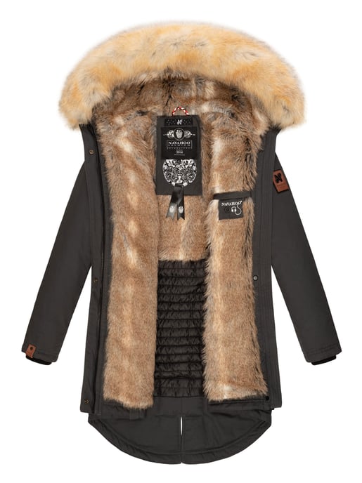 Navahoo Abrigo de Invierno para Mujer Bombi – Colección Premium con Cuello de Pelo Sintético Desmontable - Image 6