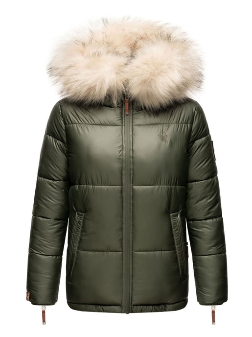 Navahoo Chaqueta de invierno Premium Tikunaa para mujer – Estilo Puffer, Cálida & Con Cuello de Pelo Sintético - Image 2