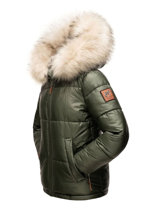 Navahoo Chaqueta de invierno Premium Tikunaa para mujer – Estilo Puffer, Cálida & Con Cuello de Pelo Sintético - Image 5